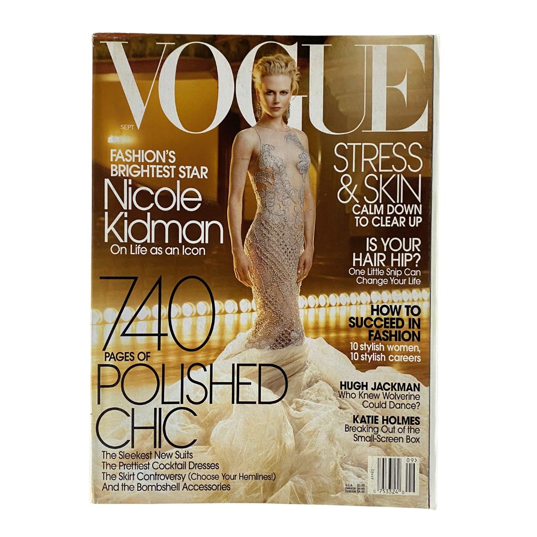 Vogue Magazine, September 2003: Featuring actress Nicole Kidman on the cover