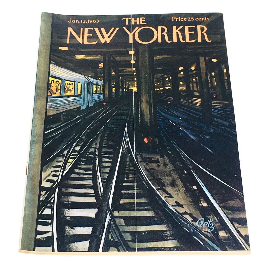 Cover of The New Yorker, January 12, 1963, featuring a thematic illustration by Arthur Getz