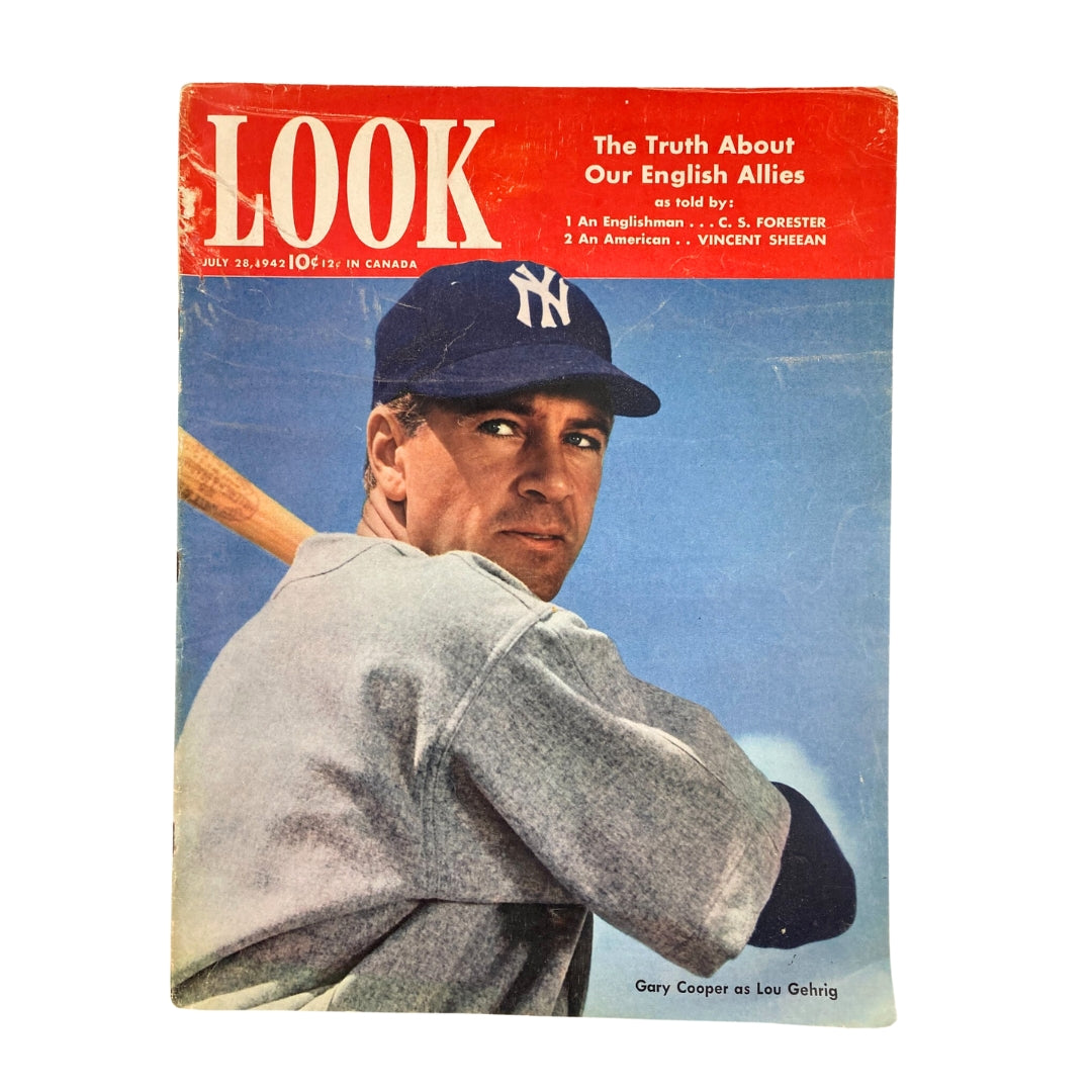 Look Magazine July 28 1942 Gary Cooper The Pride of The Yankees No Label