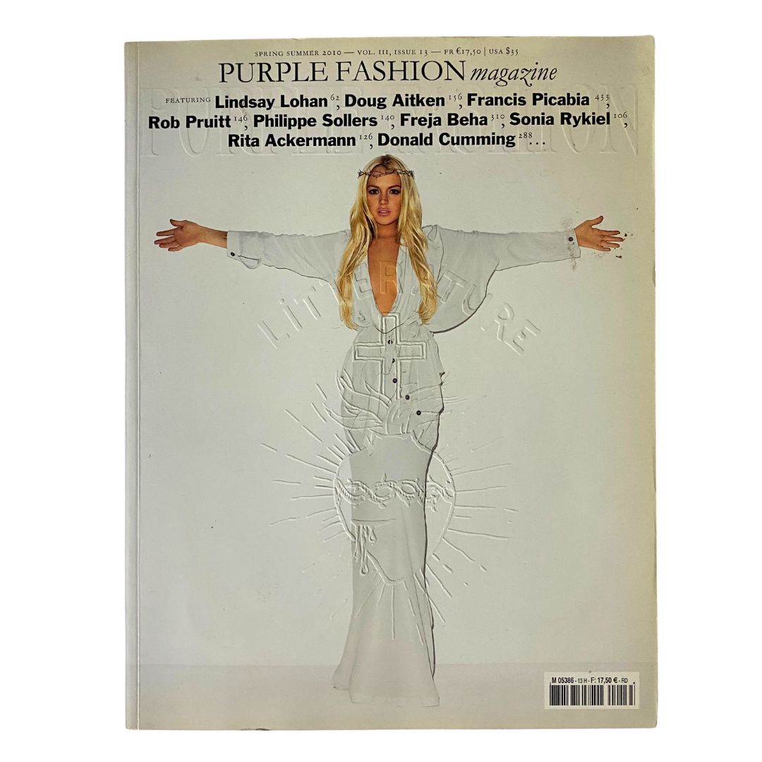 Cover of Purple Fashion Magazine, Spring/Summer 2010, featuring Lindsay Lohan