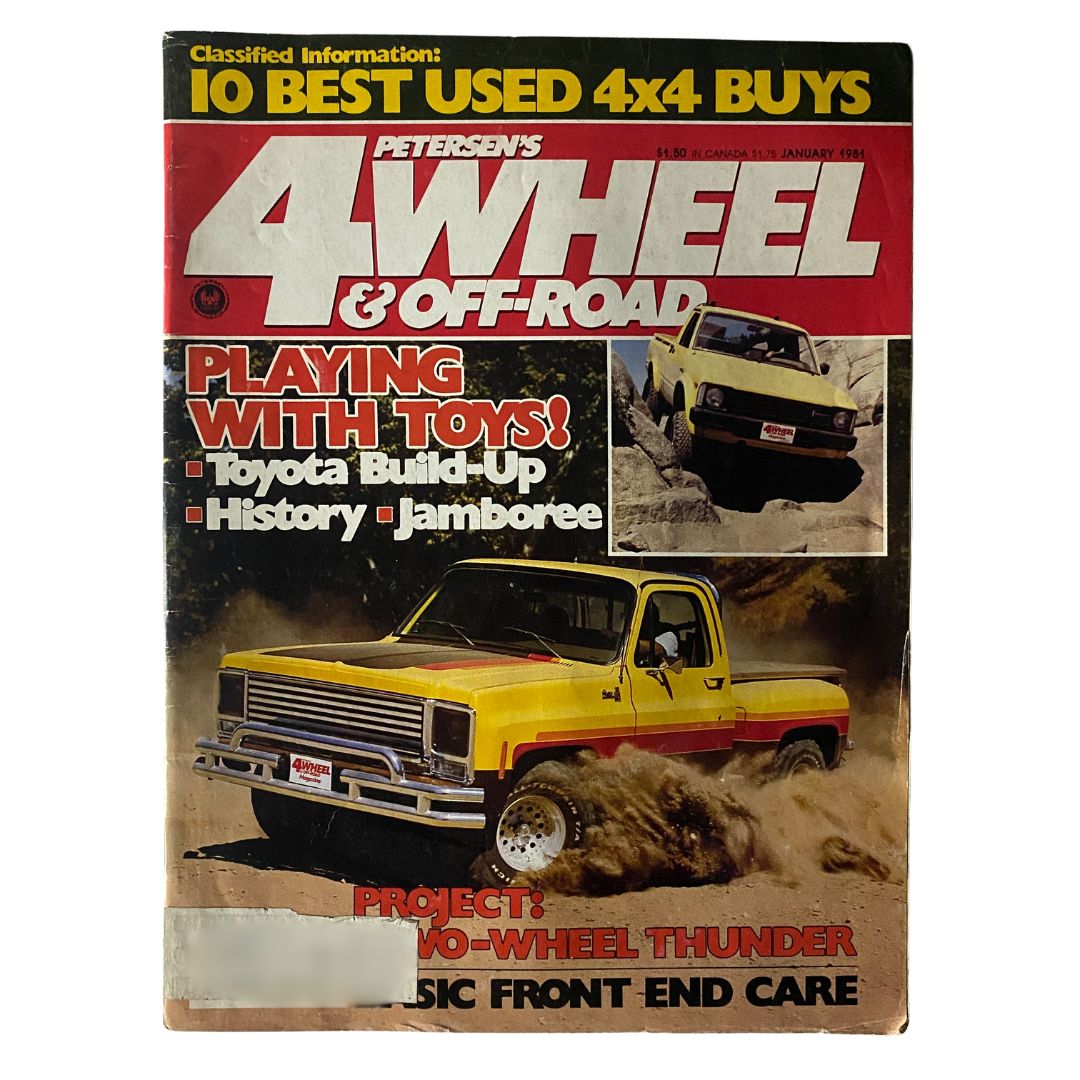 Petersen's 4-Wheel & Off-Road Magazine January 1981 cover featuring a classic Chevy Four-Wheeler, showcasing the magazine's focus on off-road vehicles and adventures.