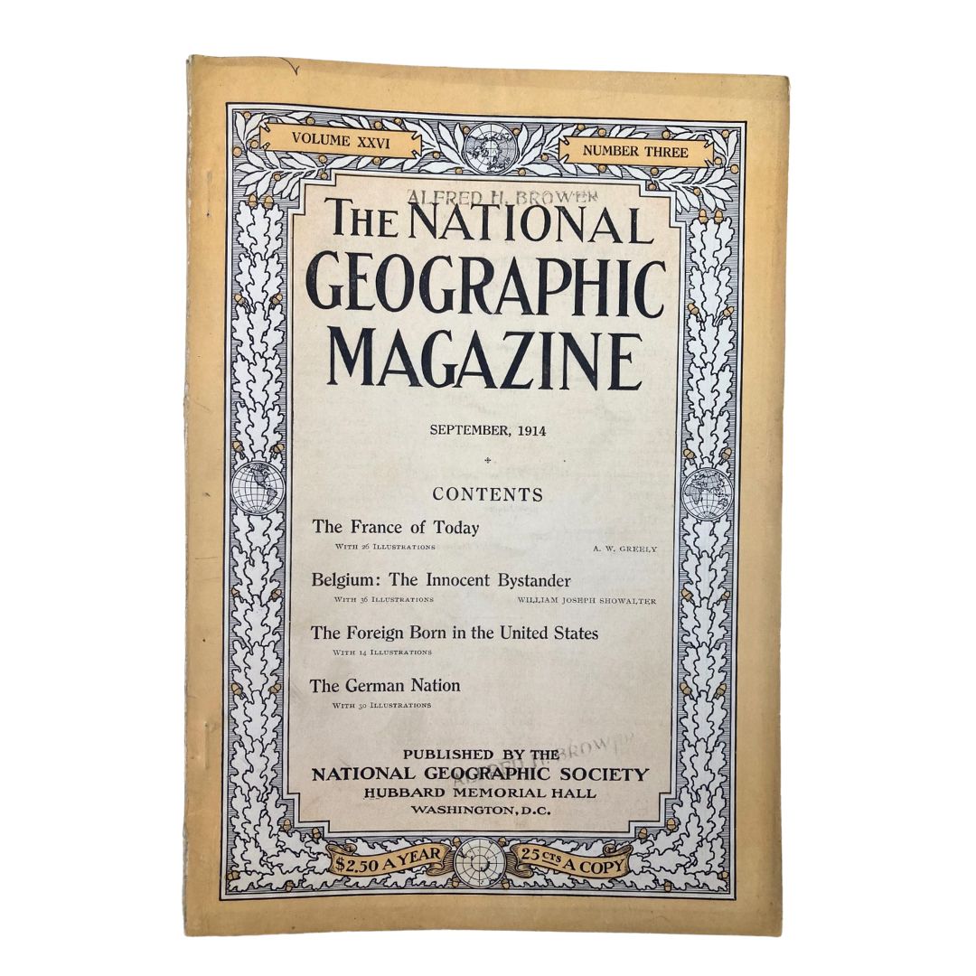 The National Geographic Magazine September 1914 Belgium Innocent Bystander