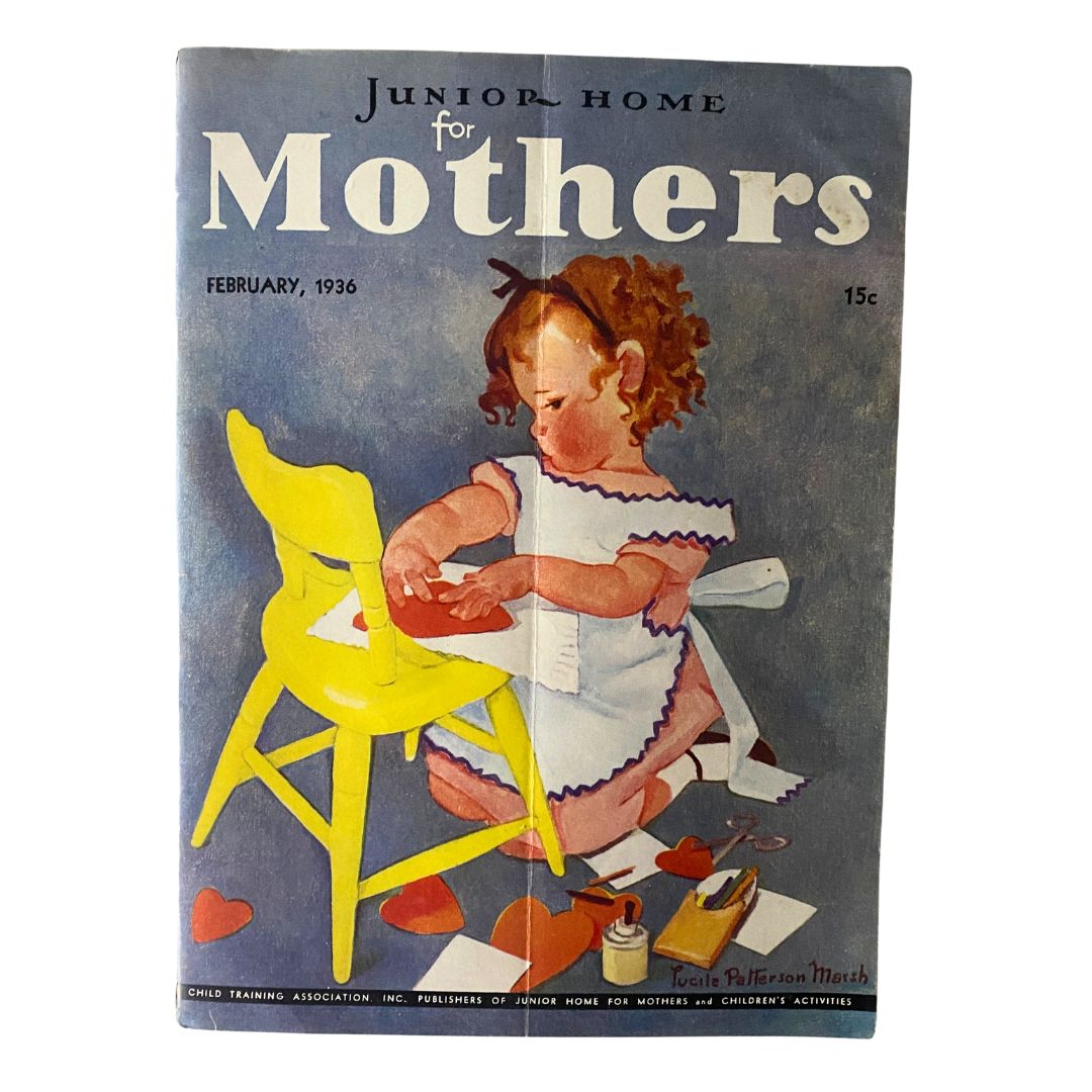 Vintage Junior Home for Mothers Magazine February 1936 Have a Party on Valentine's