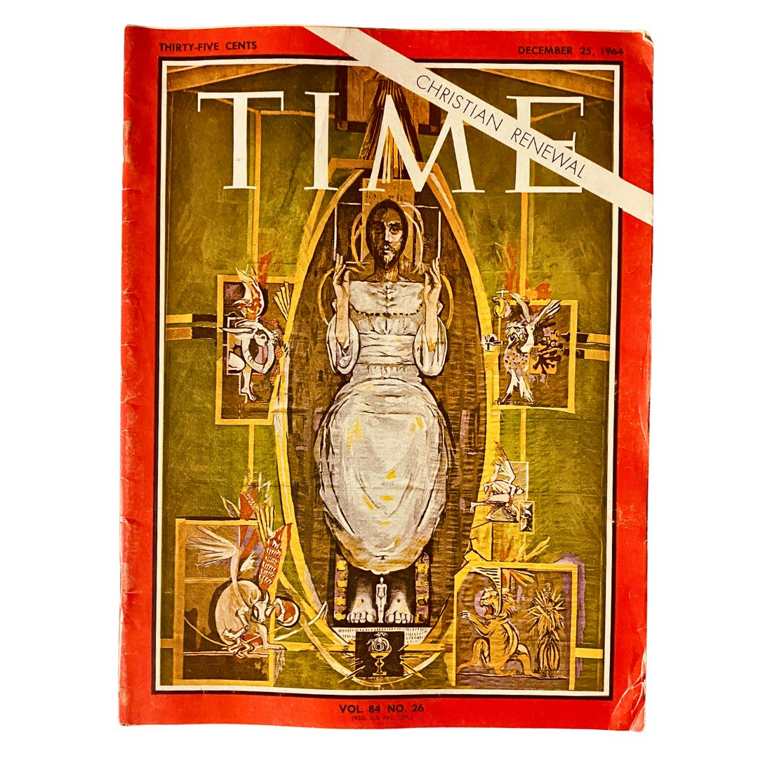 VTG Time Magazine December 25 1964 Vol 84 No. 26 featuring the theme of Christian renewal, showcasing a historical cover design with significant cultural imagery.