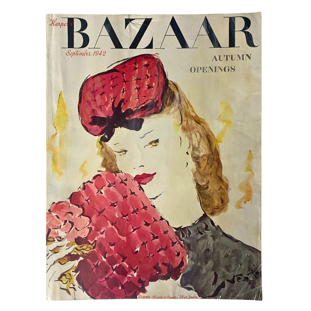 Harper's Bazaar Magazine September 1942 Autumn Openings No Label