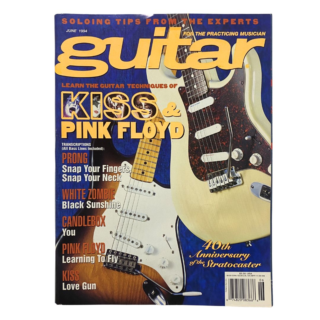 Guitar for the Practicing Musician Magazine June 1994 Kiss & Pink Floyd w Poster