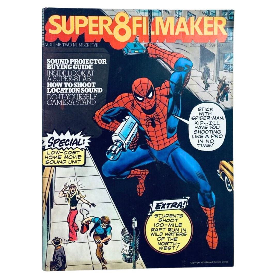 Super-8 Filmmaker Magazine, September 1974: Featuring Marvel's Spider-Man on the cover
