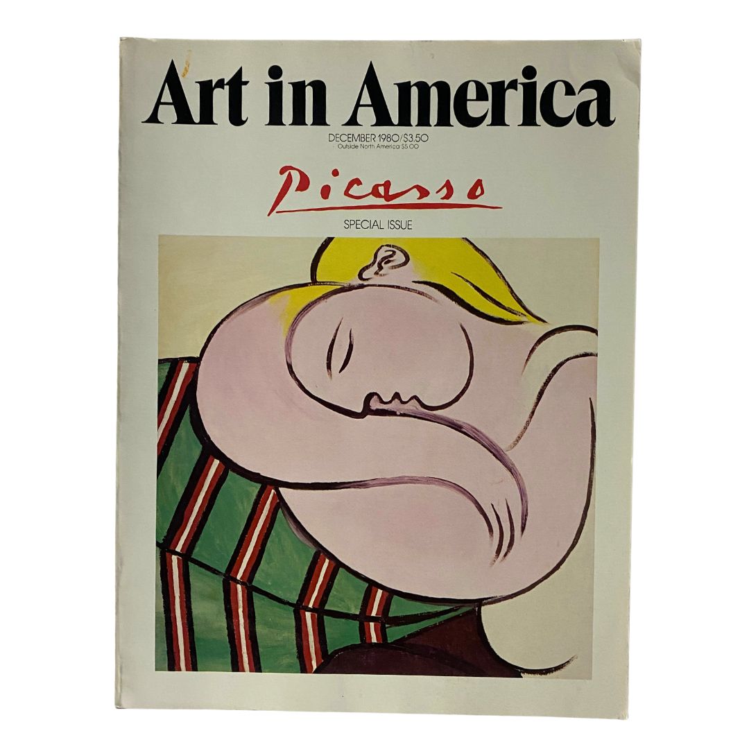 Cover of Art in America Magazine December 1980 featuring the Picasso Special Issue, showcasing a prominent Picasso artwork and bold title.