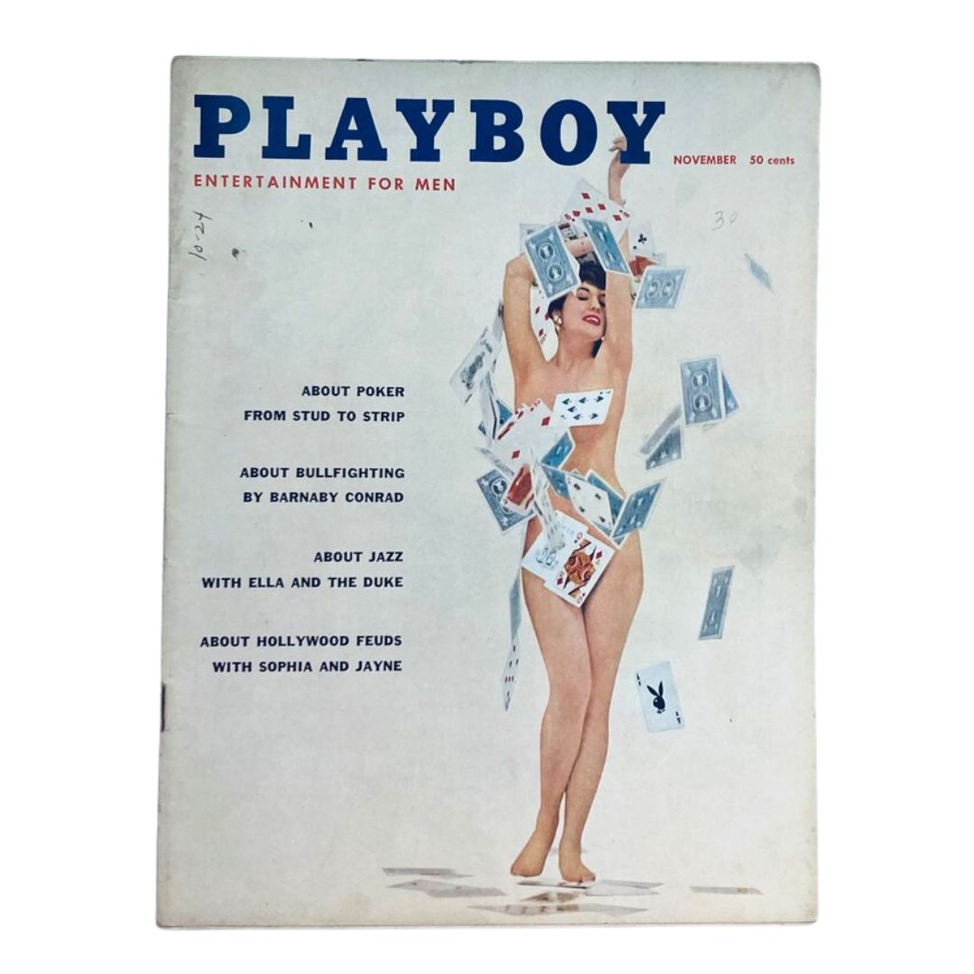 Playboy Magazine November 1957 Marlene Callahan w Centerfold No Label