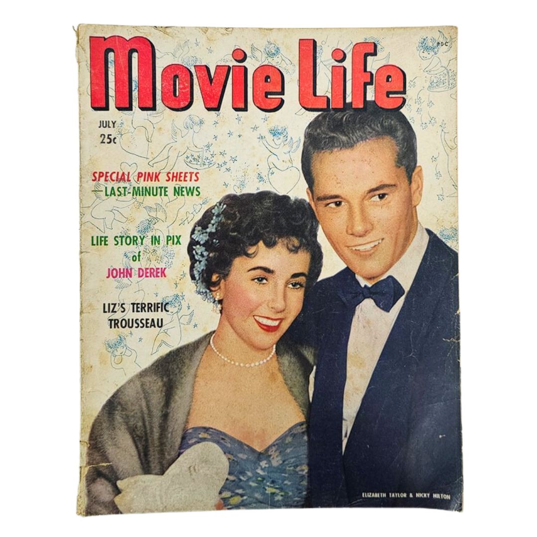 Movie Life Magazine July 1950 Elizabeth Taylor & Nicky Hilton No Label