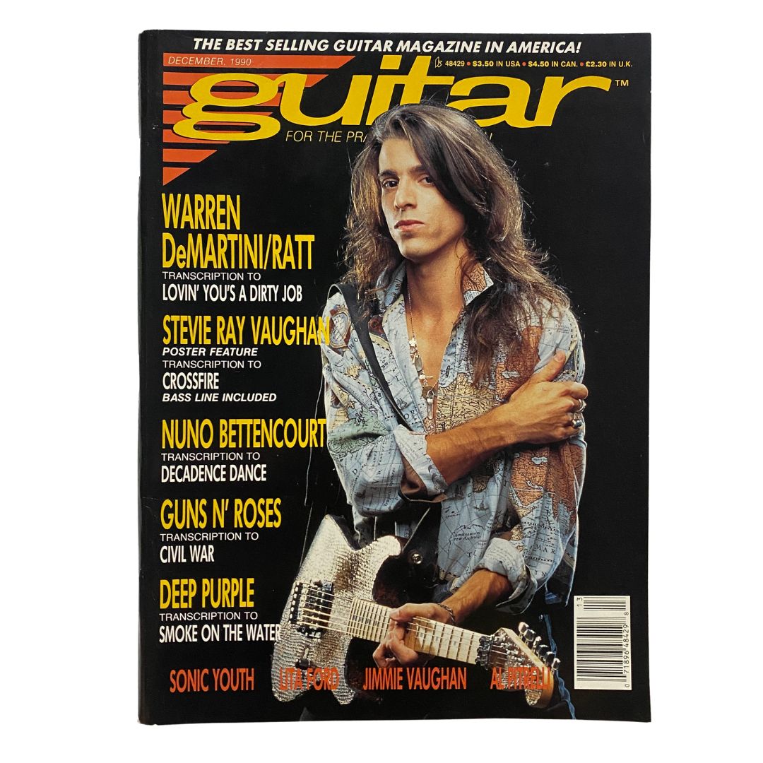 Guitar for the Practicing Musician Magazine December 1990 Ratt w Poster VG