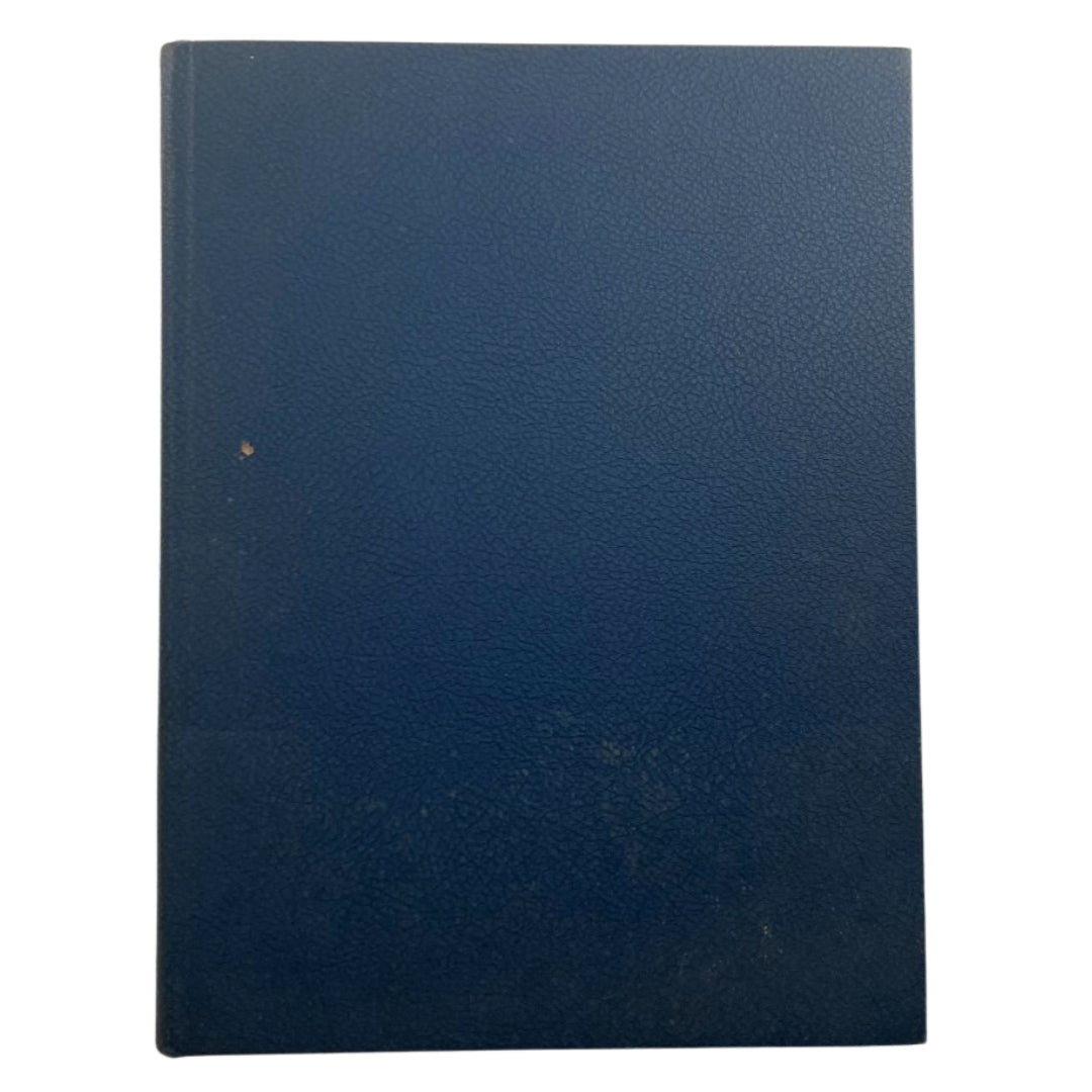 Cover of VTG 1955 Bound Life Magazine showcasing a vintage blue leather bound design for January and July-August issues, featuring articles on Ben Hogan and mid-20th century culture.