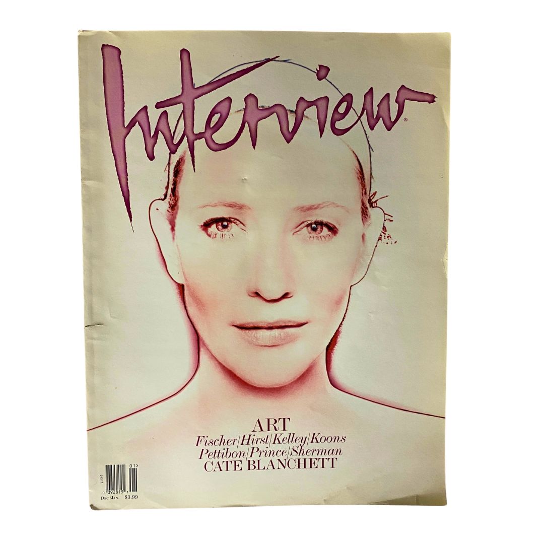 Interview Magazine January 2009 cover featuring Cate Blanchett, capturing a significant moment in cinematic history with a stunning artistic design.