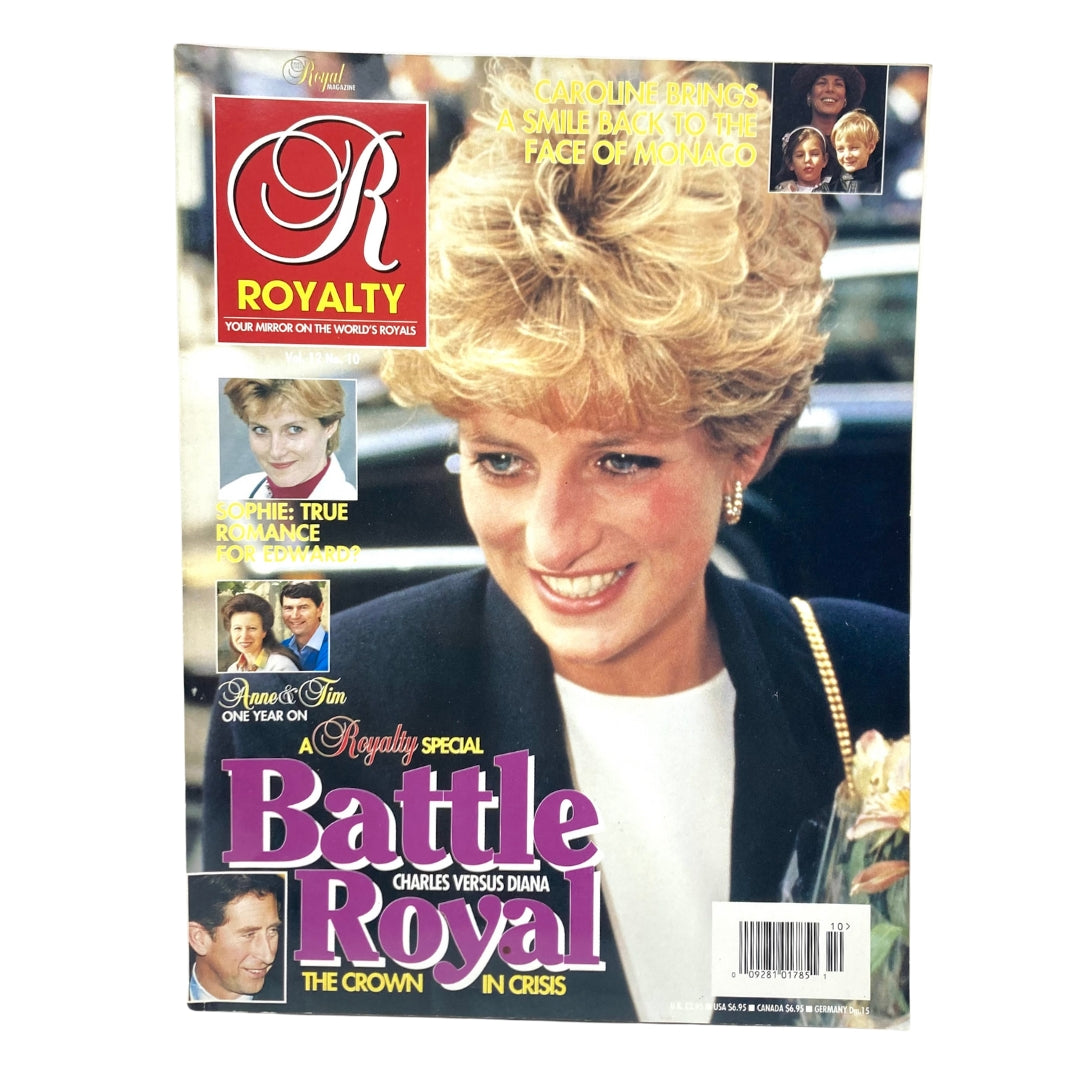 Royal Magazine 1994 Vol 12 No. 10 featuring Princess Diana on the cover, with headlines about her and Prince Charles' relationship. The magazine captures a pivotal moment in royal history.