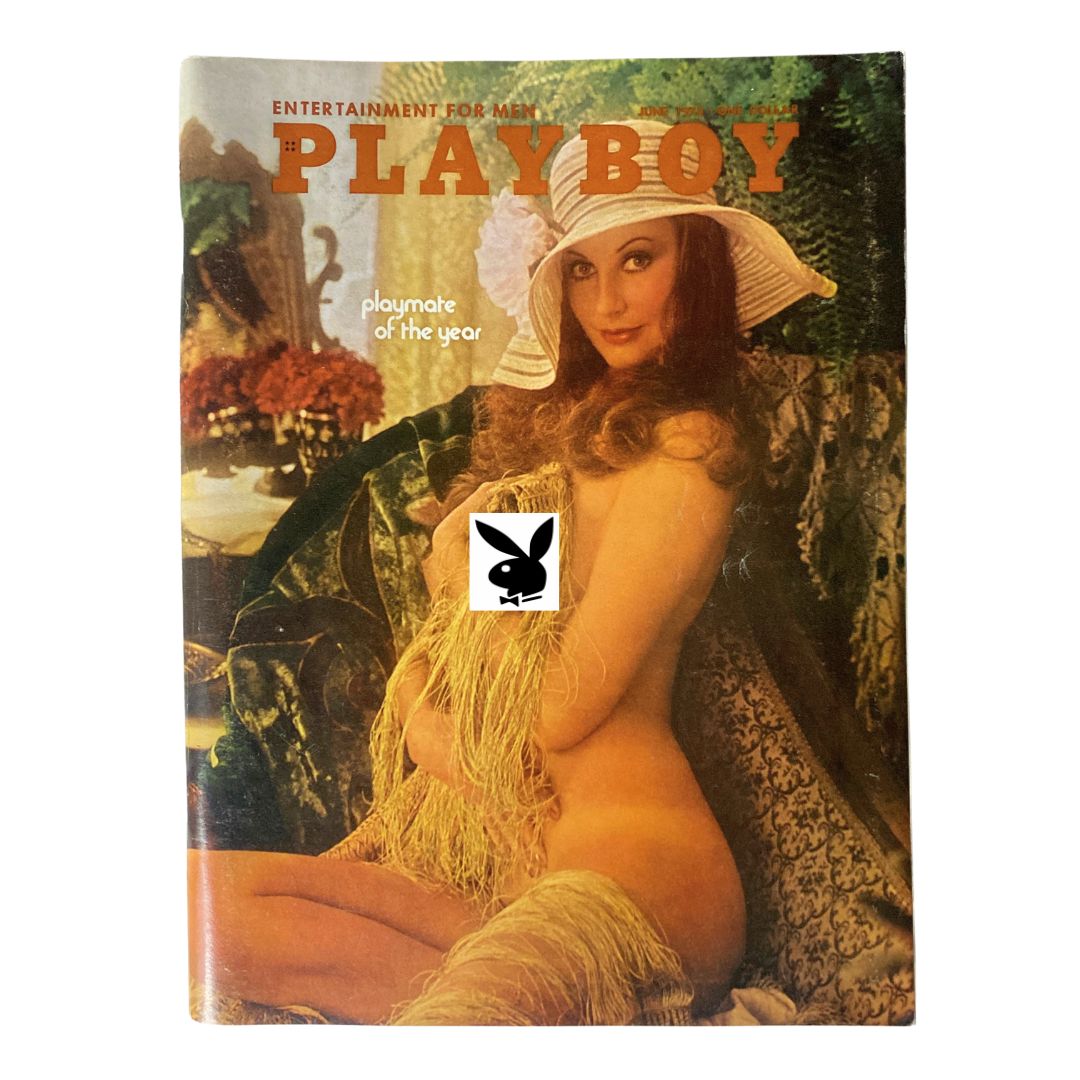 VTG Playboy Magazine June 1973 featuring Playmate Ruthy Ross on the cover, showcasing retro 1970s aesthetics.