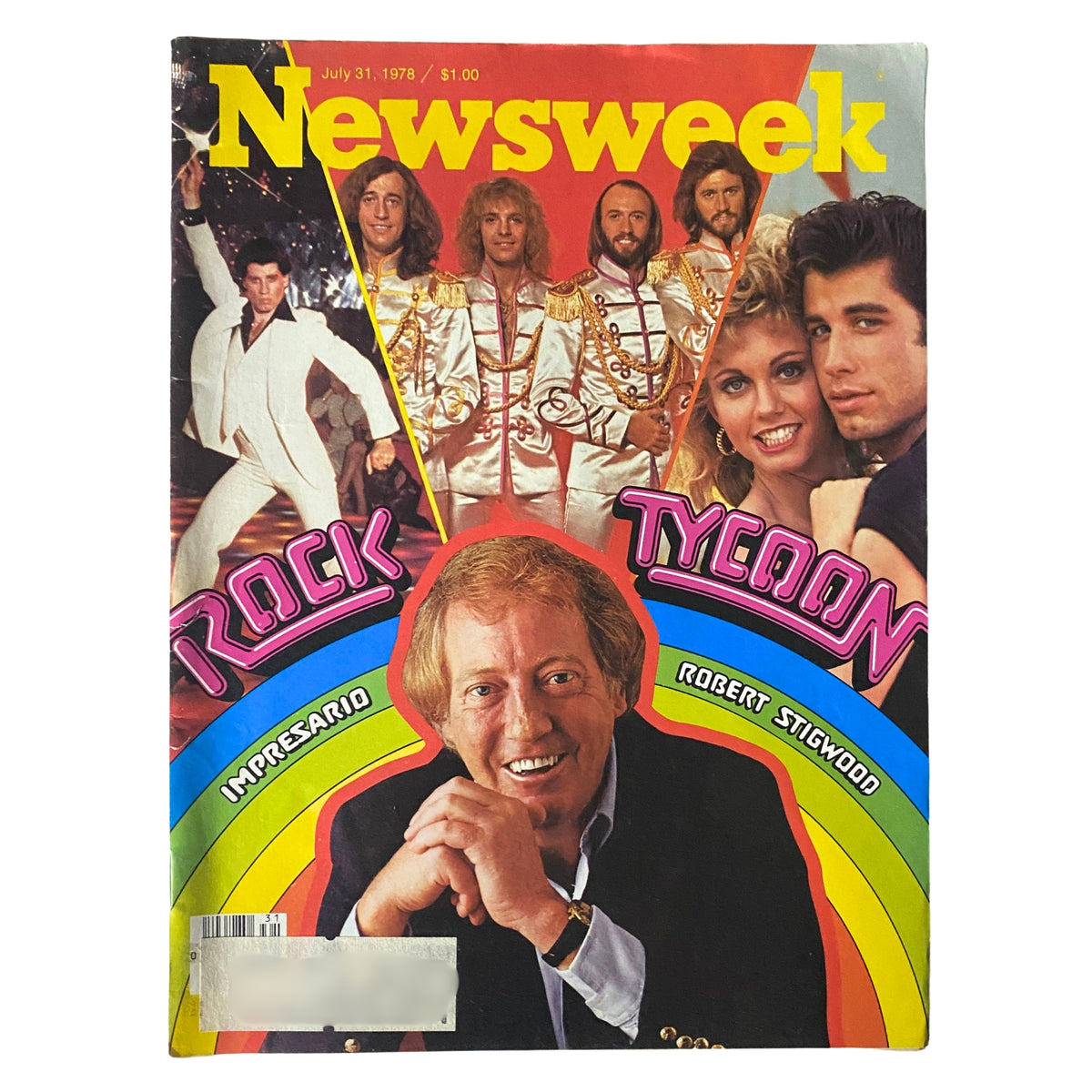 Newsweek Magazine July 31, 1978 Robert Stigwood, John Travolta Cover