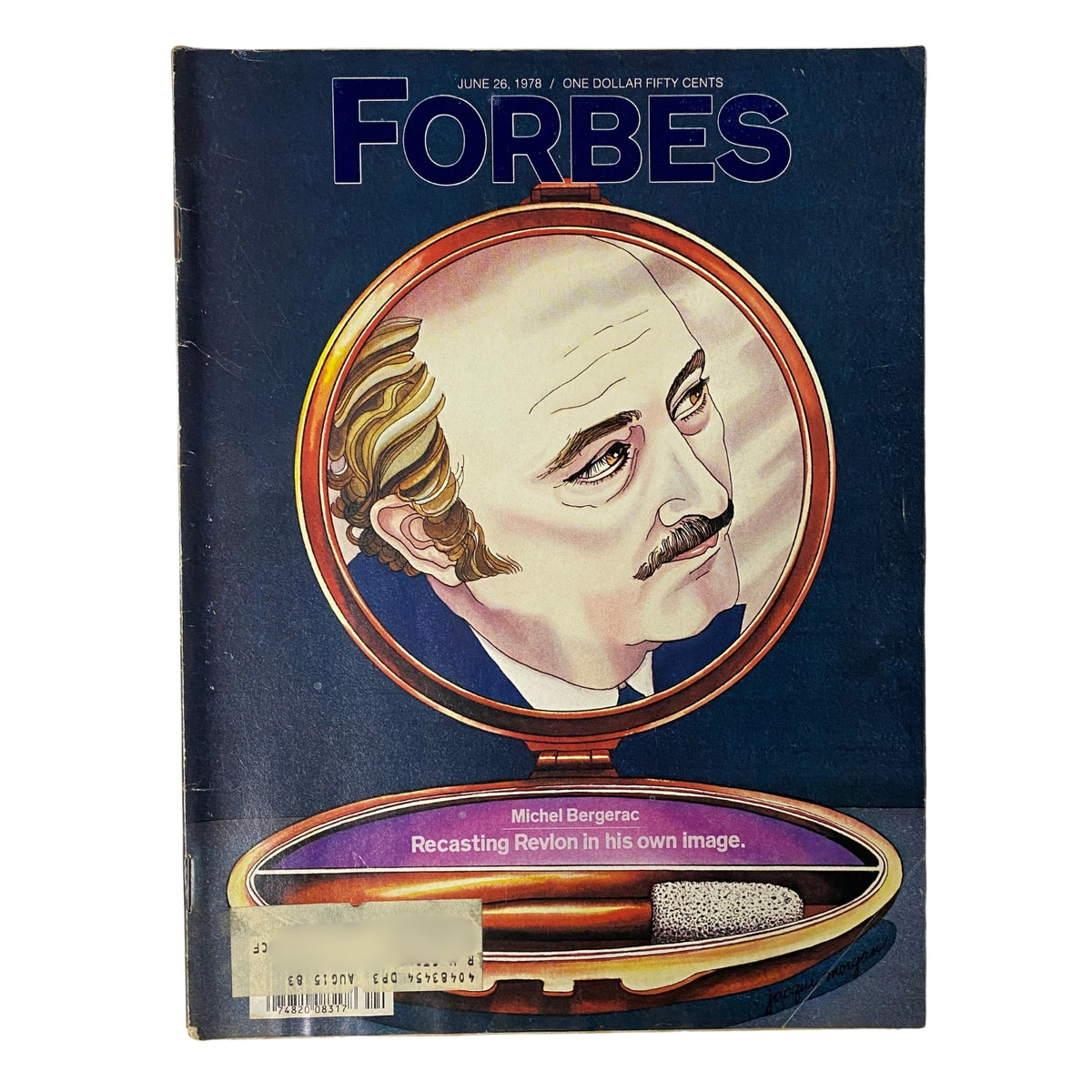 Forbes Magazine June 26, 1978 cover featuring Michel Bergerac, highlighting the article 'Recasting Revlon in his own Image'.