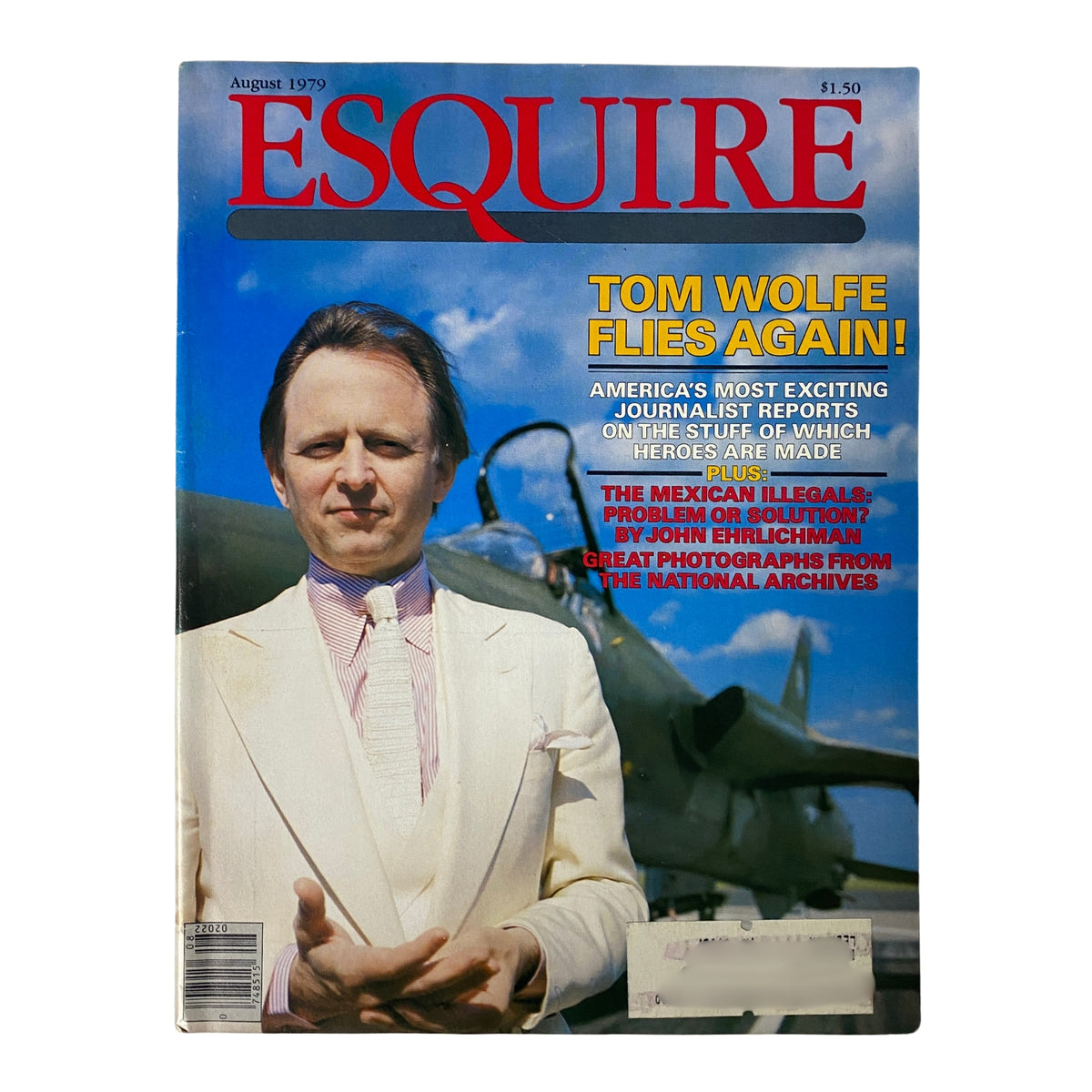 Esquire Magazine August 1979 Author Tom Wolfe at McGuire Air Force Base VG