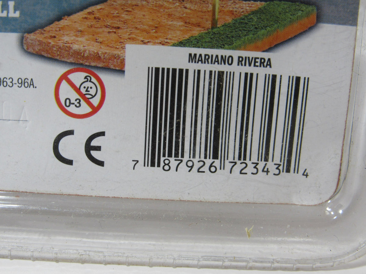 Barcode of the Mcfarlane MLB Series 9 Figure: Mariano Rivera with Gray Yankees Jersey, indicating product information for tracking.