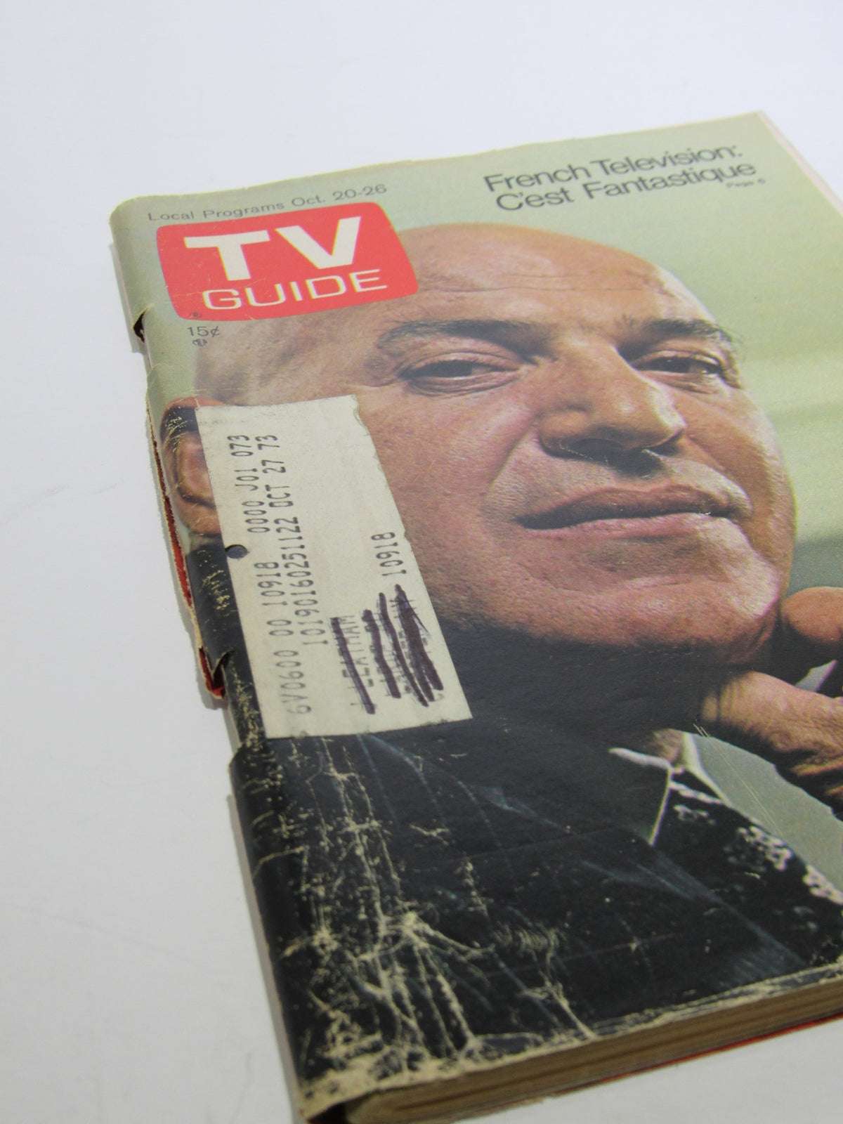 Cover of a vintage TV Guide magazine with a prominent figure, part of the collection of 11 TV Guide Magazines - Fall Preview & Regular Issues.