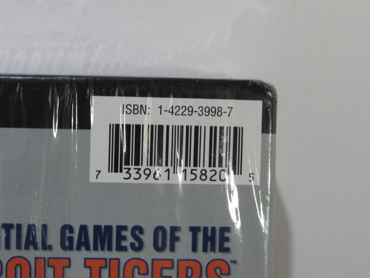 Close-up image of the ISBN barcode on the back of the Essential Games Of The Detroit Tigers (2010) DVD box set.