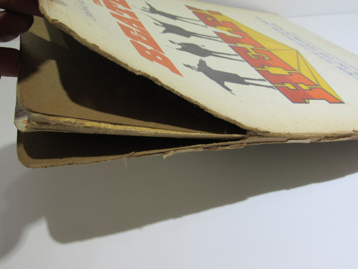 Worn edge of The Beatles – Help! OMPS/OST Capitol Gatefold LP cover, indicating condition and age.