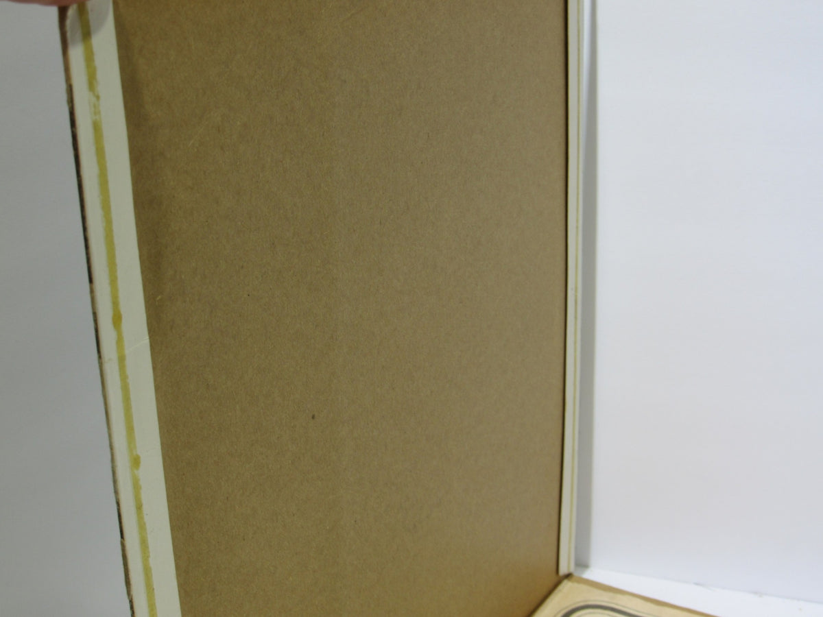The inner sleeve of The Beatles: Abbey Road album, featuring a plain cardboard design indicating use.
