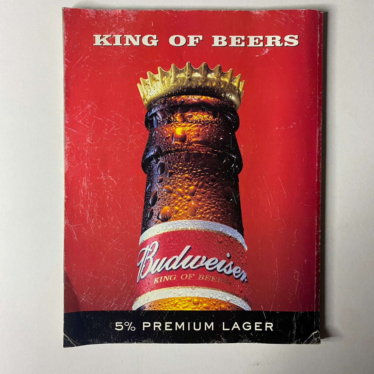 Advertisement for Budweiser beer featured in NME Originals Magazine Vol 1 Issue 7.