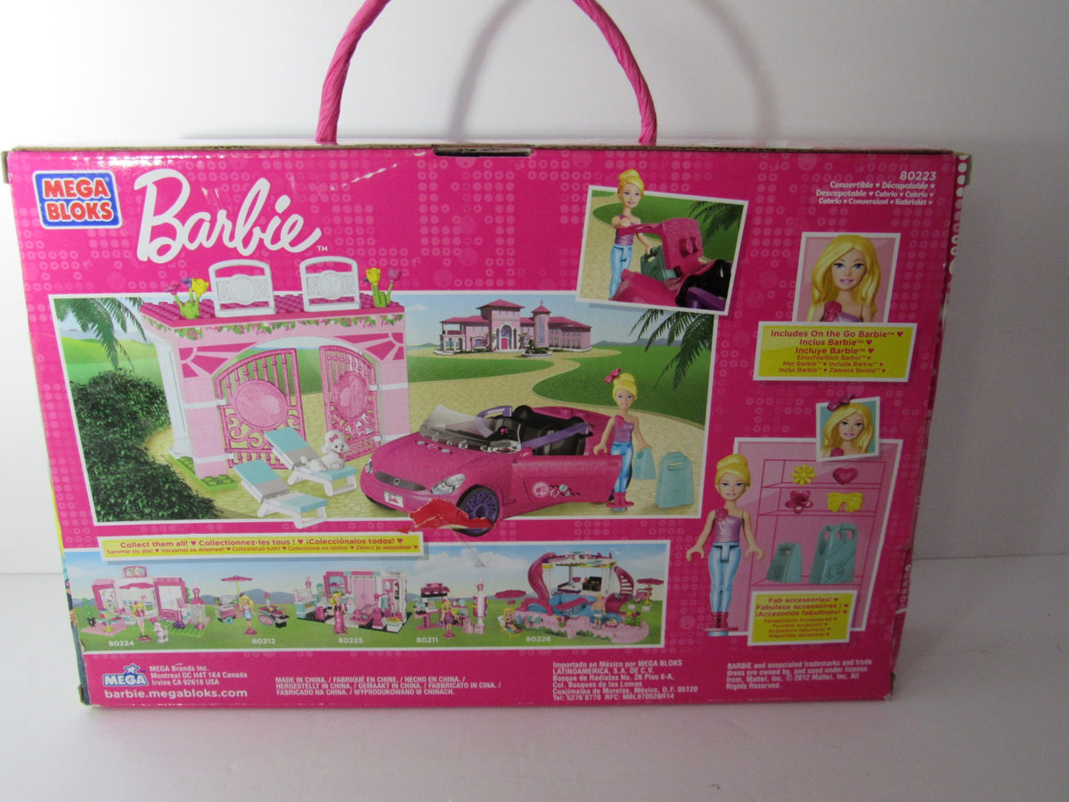Mega Bloks Barbie Build N Style Convertible Vehicle Playset New & Sealed #80223