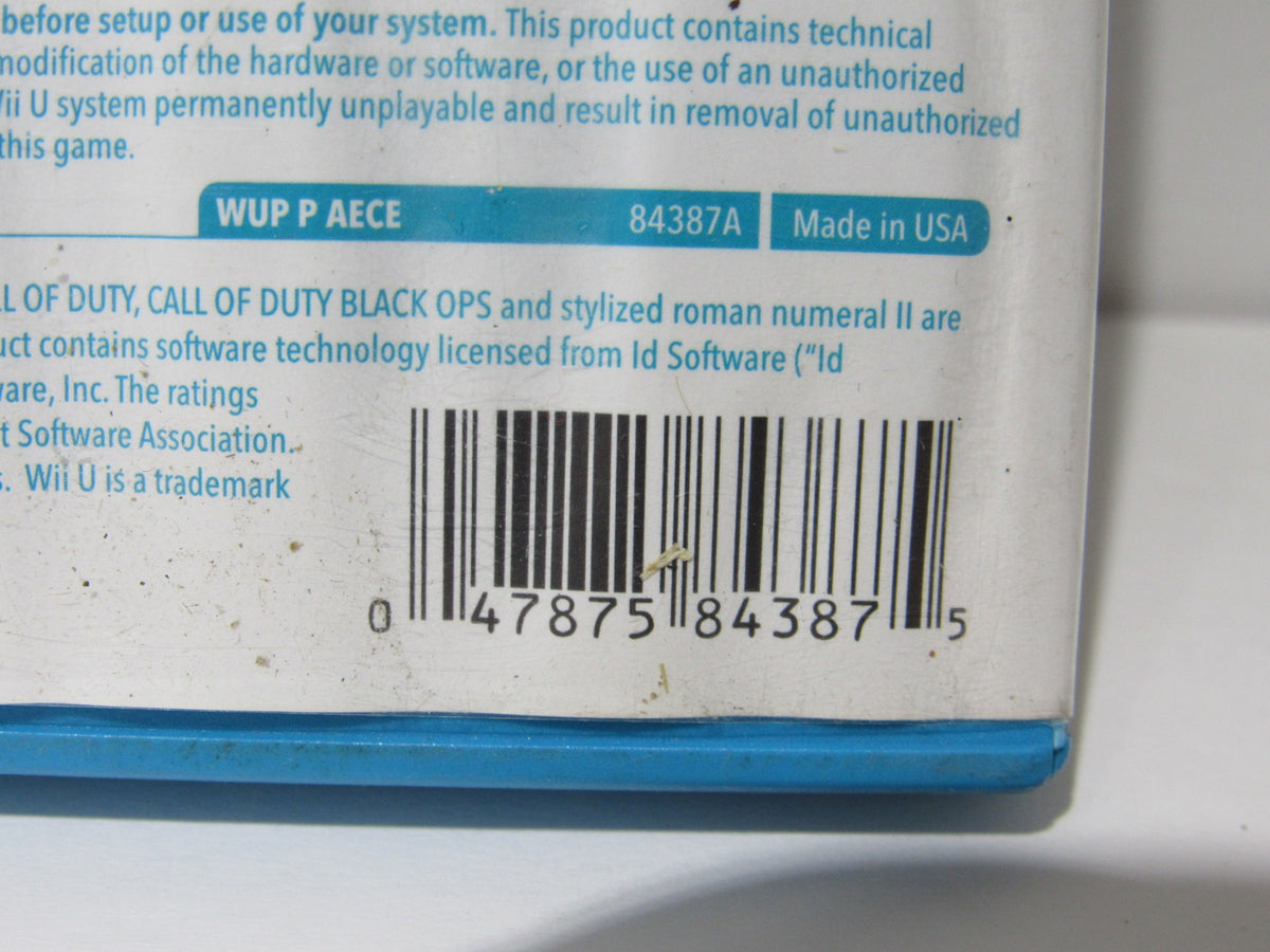 Nintendo Wii U Call of Duty: Black Ops II | Tested and Working | No Manual