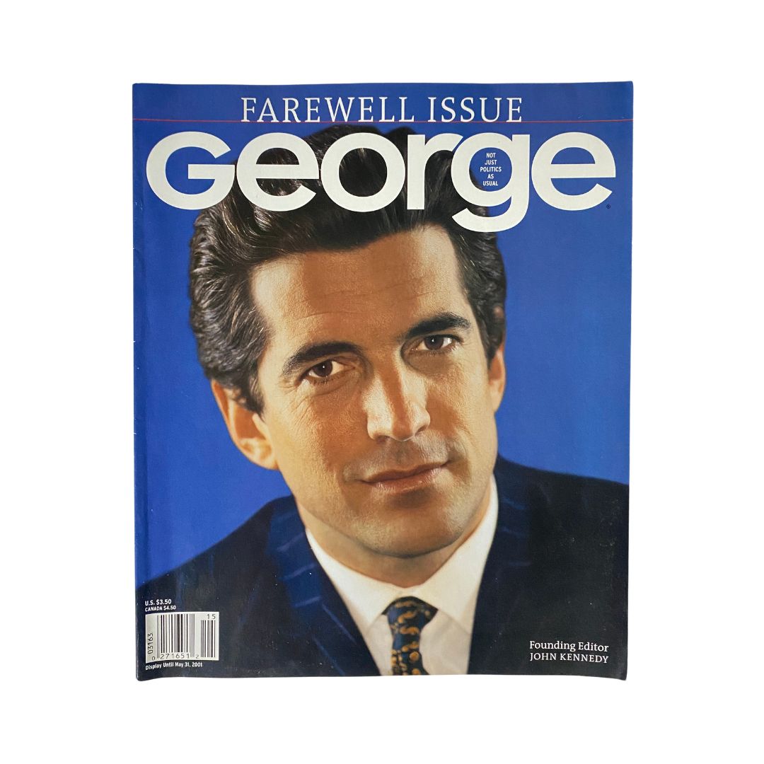 Cover of George Magazine, May 31, 2001, featuring the farewell issue dedicated to John F. Kennedy Jr