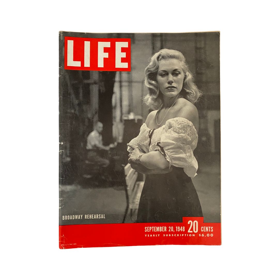 Life Magazine September 20, 1948 Broadway Actress Joan Diener Cover