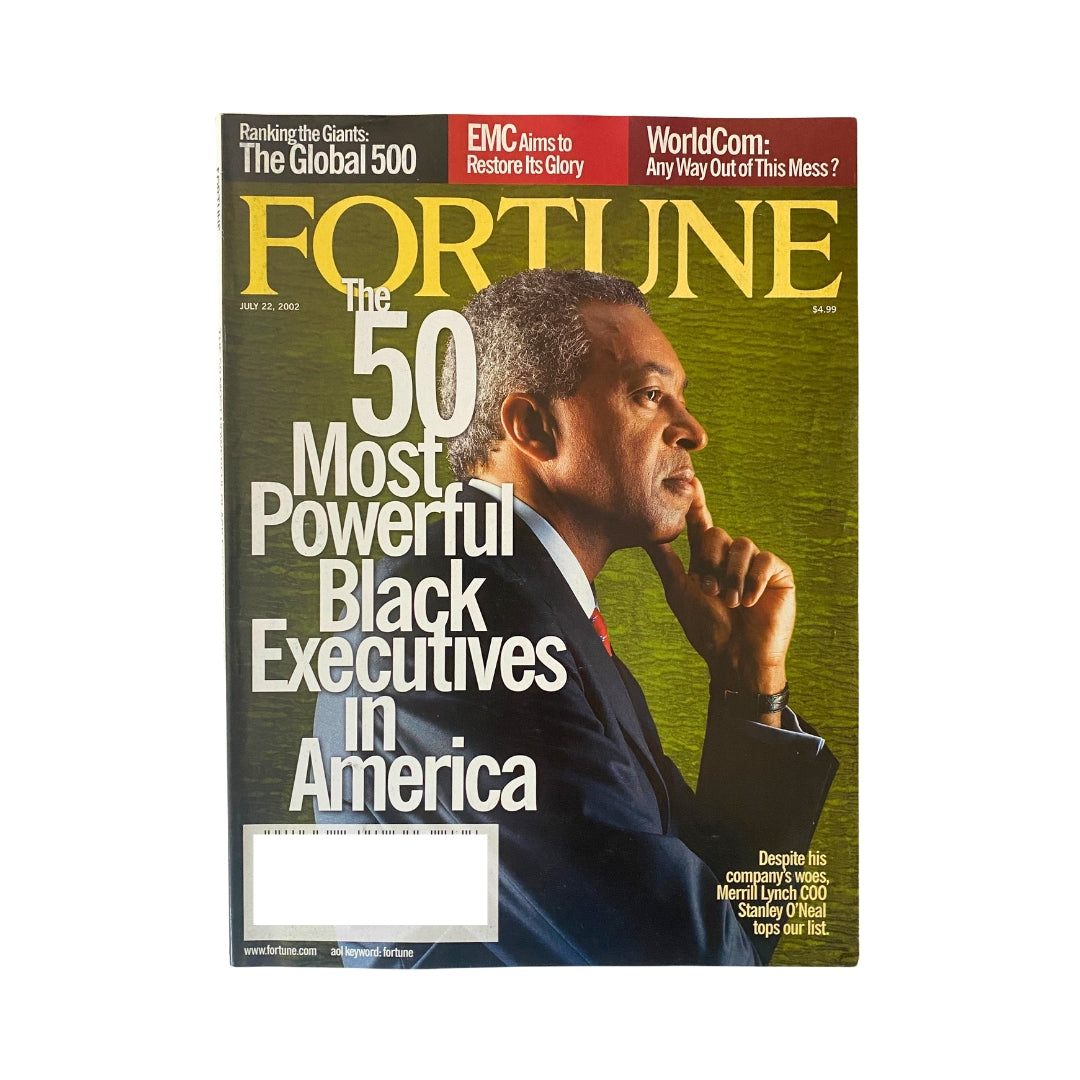 Fortune Magazine July 22, 2002 featuring Stanley O'Neal, COO of Merrill Lynch, on the cover, highlighting the most powerful Black executives in America.