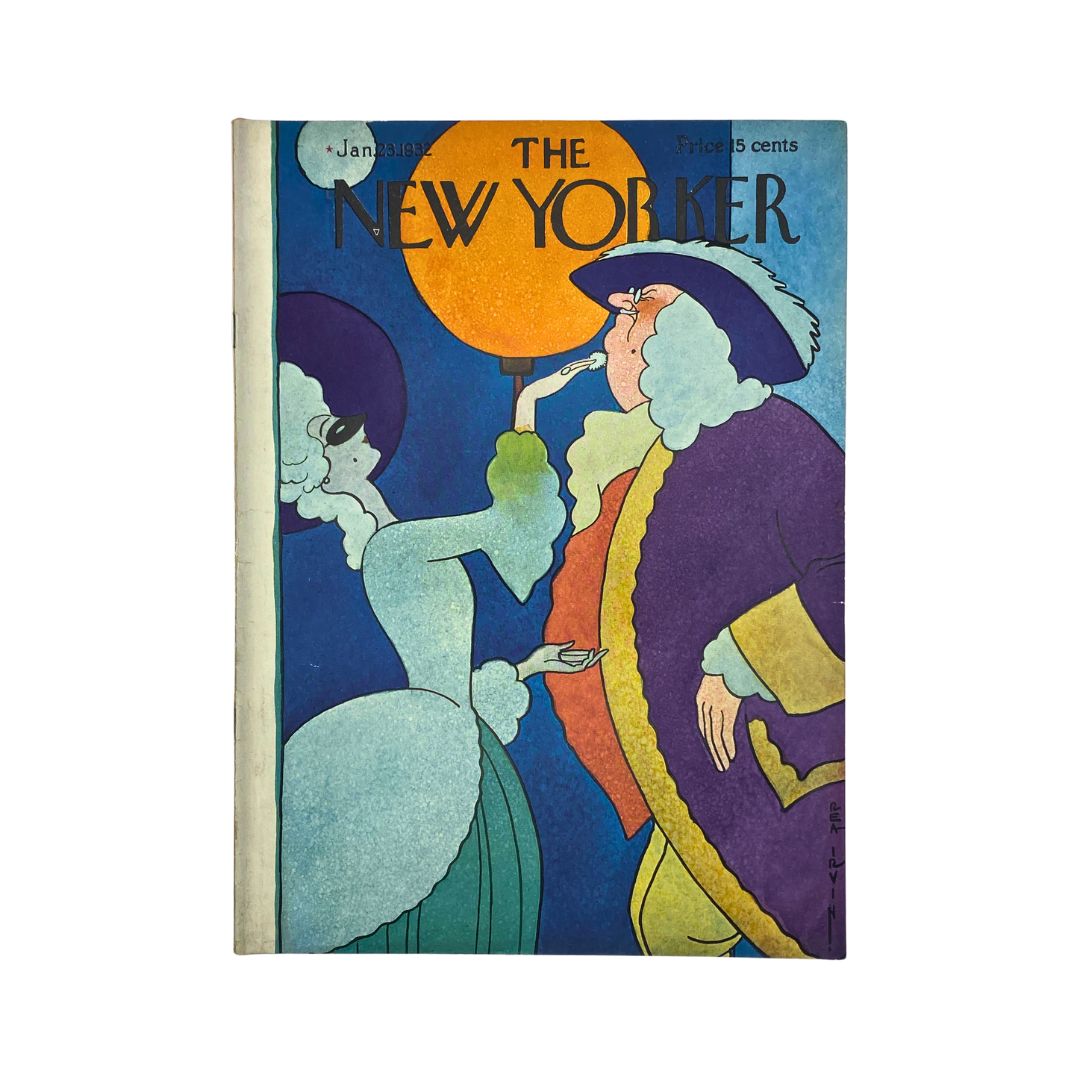 Cover of The New Yorker, January 23, 1932, featuring artwork by Rea Irvin