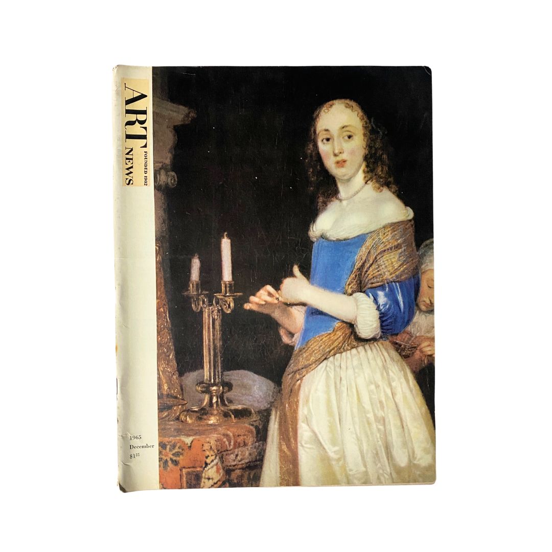 Cover of the December 1965 issue of Art News Magazine featuring a painting of a Lady-in-Waiting to the Queen, showcasing historical art and cultural insights from the era.