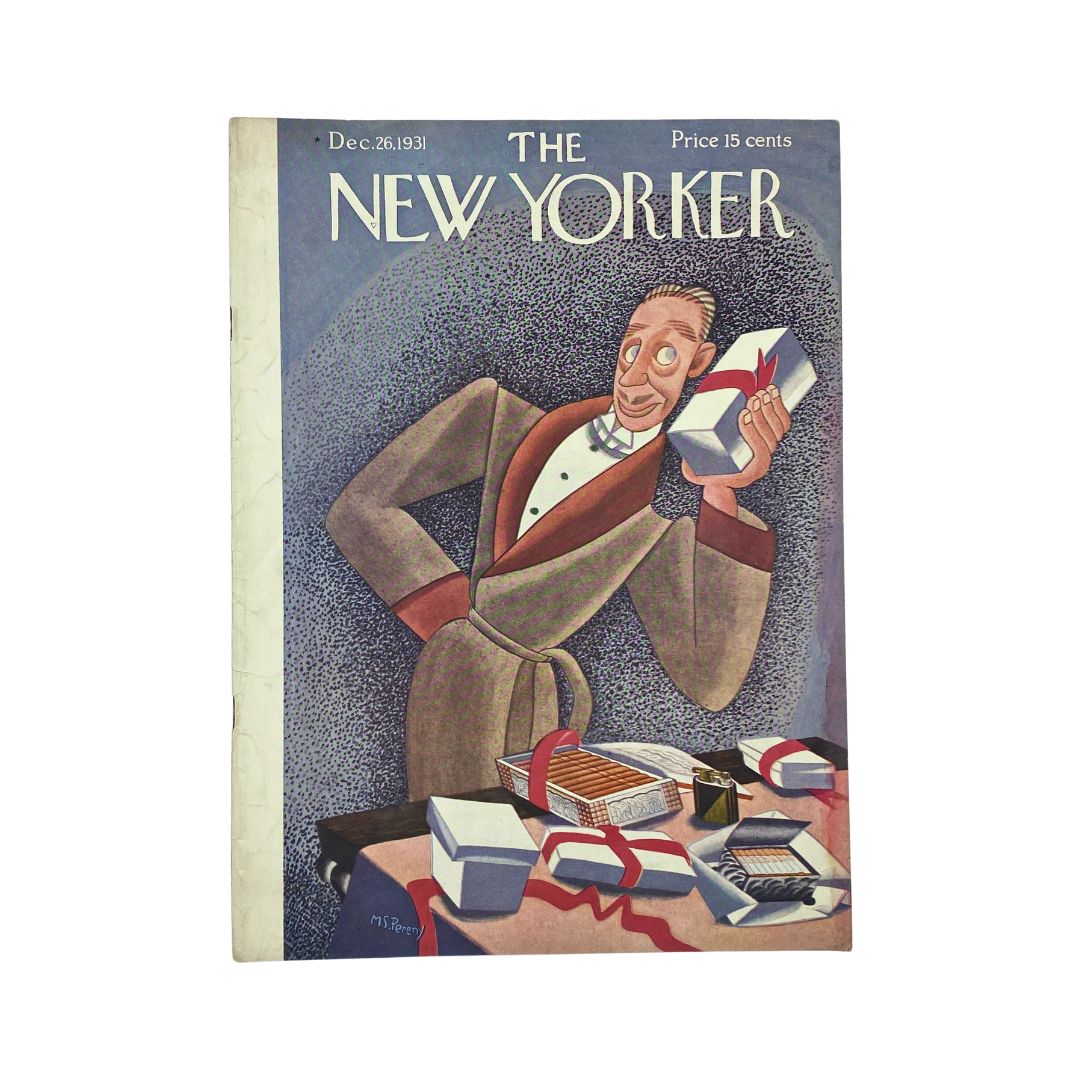 Cover of The New Yorker, December 26, 1931, featuring artwork by Madeline S. Pereny, in very good (VG) condition