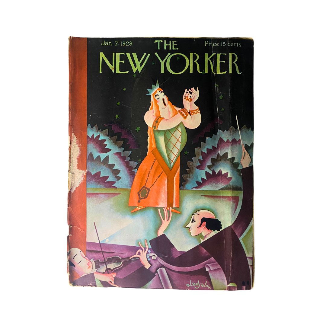 Cover of The New Yorker, January 7, 1928, featuring artwork by Constantin Alajalov