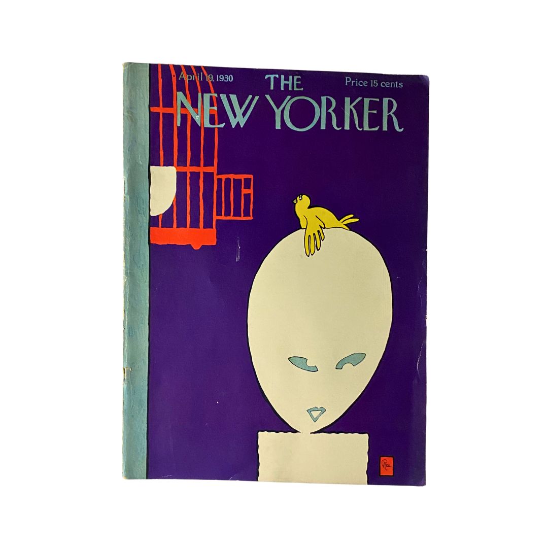 Cover of The New Yorker, April 19, 1930, featuring Gardner Rea