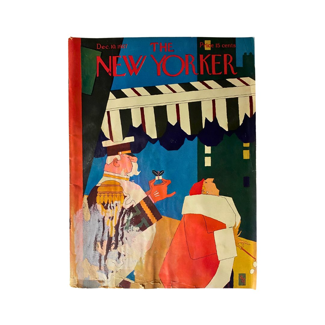 Cover of The New Yorker, December 10, 1927, featuring artwork by Gardner Rea