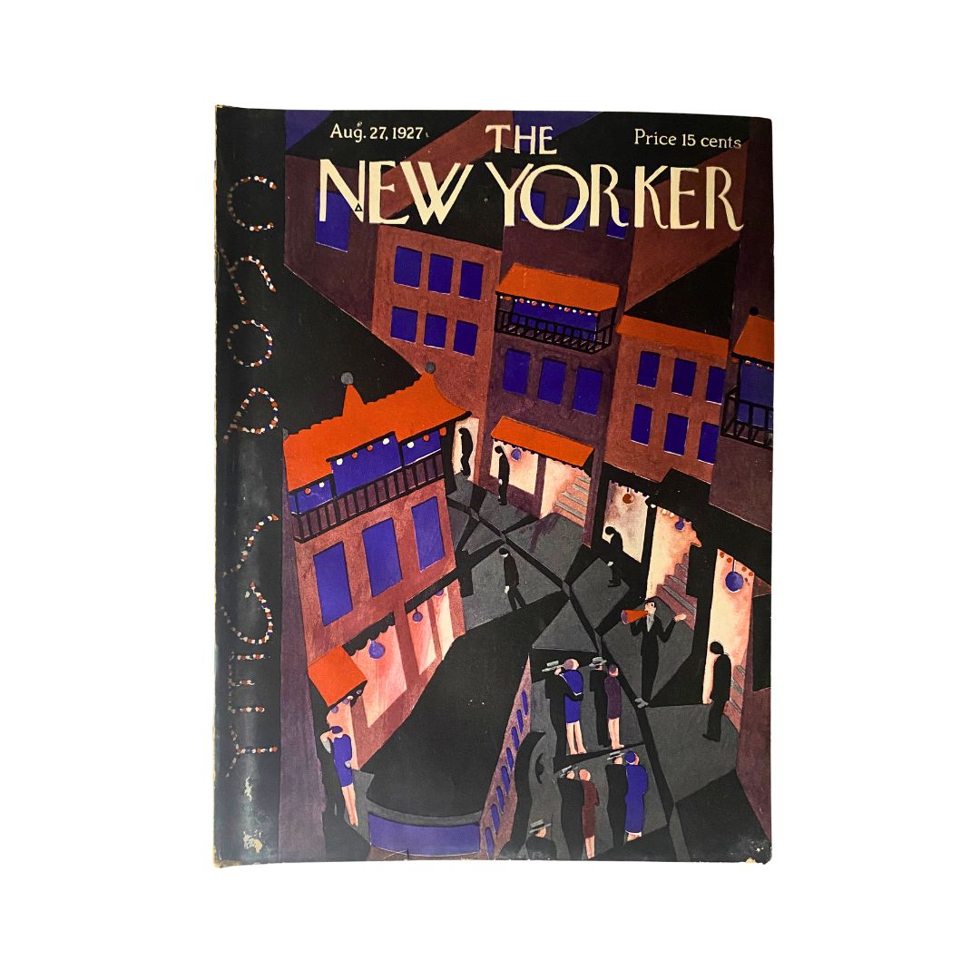 Cover of The New Yorker, August 27, 1927, featuring artwork by Ilonka Karasz
