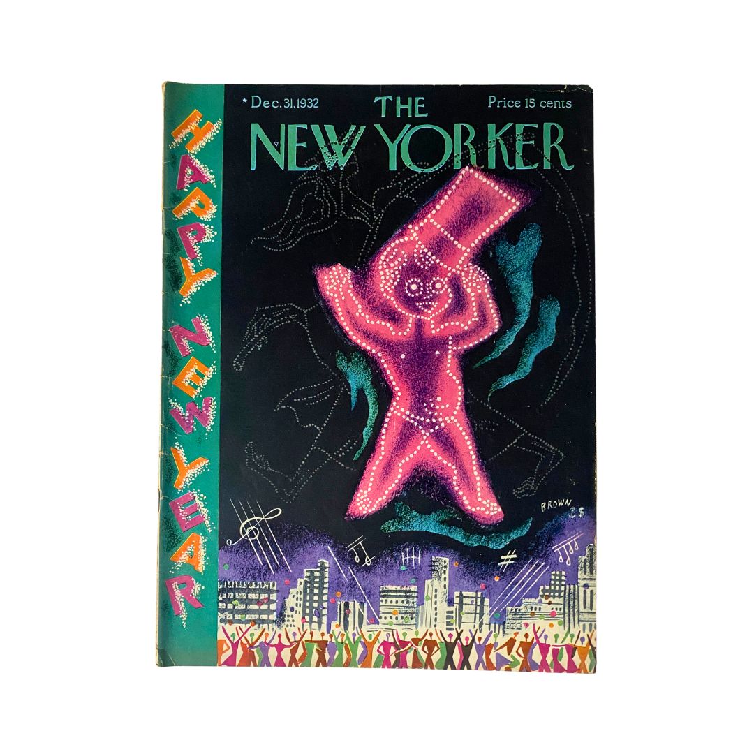 Cover of The New Yorker, December 31, 1932, featuring artwork by Harry Brown
