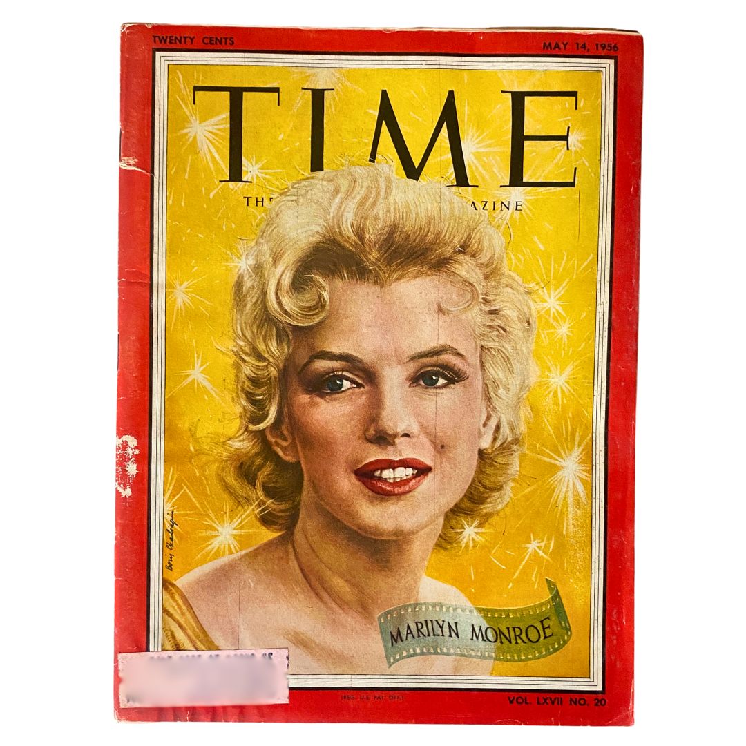 Time Magazine May 14, 1956 Vol 67 No. 20 Marilyn Monroe