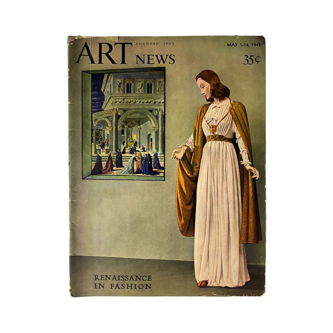 Vintage Art News Magazine May 1, 1942 Renaissance in Fashion 1942 No Label