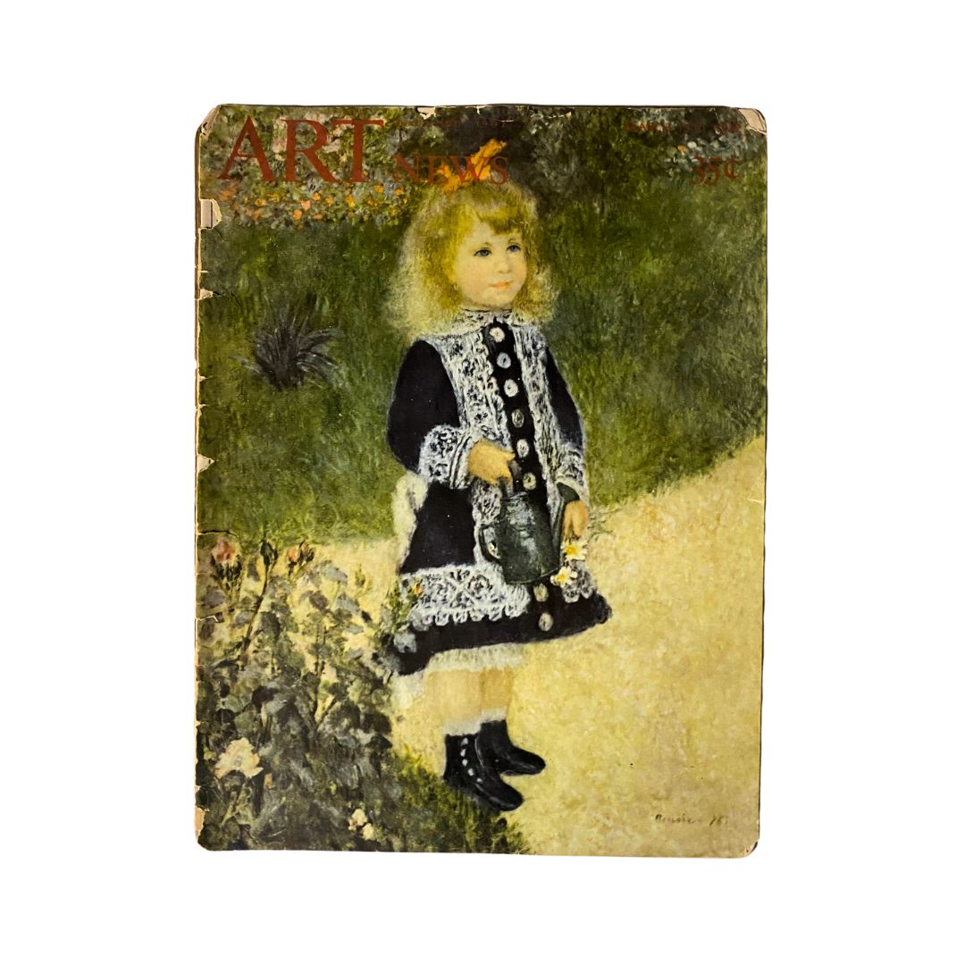 Vintage Art News Magazine March 15, 1942 Renoir: Girl with a Watering Can No Label