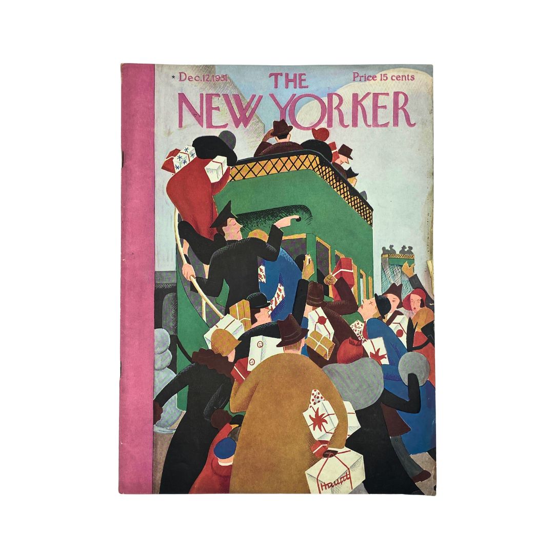 Cover of The New Yorker, December 12, 1931, featuring artwork by Theodore Haupt