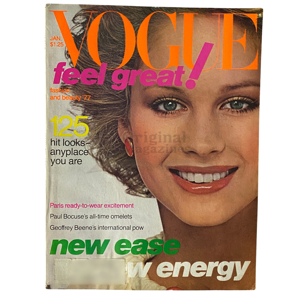 Vogue Magazine January 1977 Rosie Vela Cover