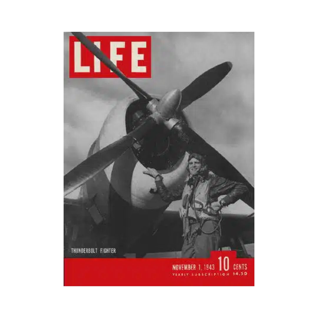 Life Magazine November 1, 1943 Featuring P-47 Thunderbolt Fighter Airplane History Collectible