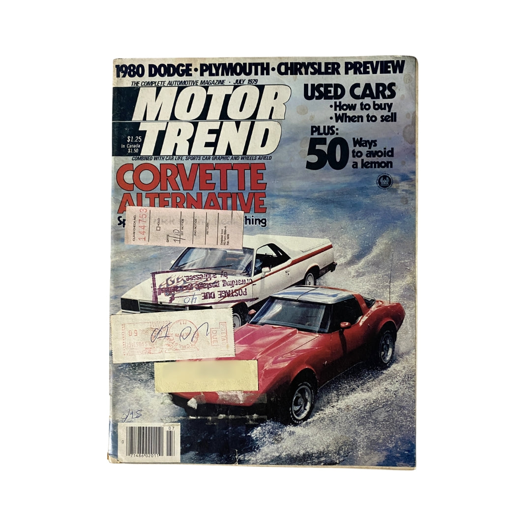 Vintage Motor Trend Magazine July 1979 Corvette vs. GMC Diablo del Calle