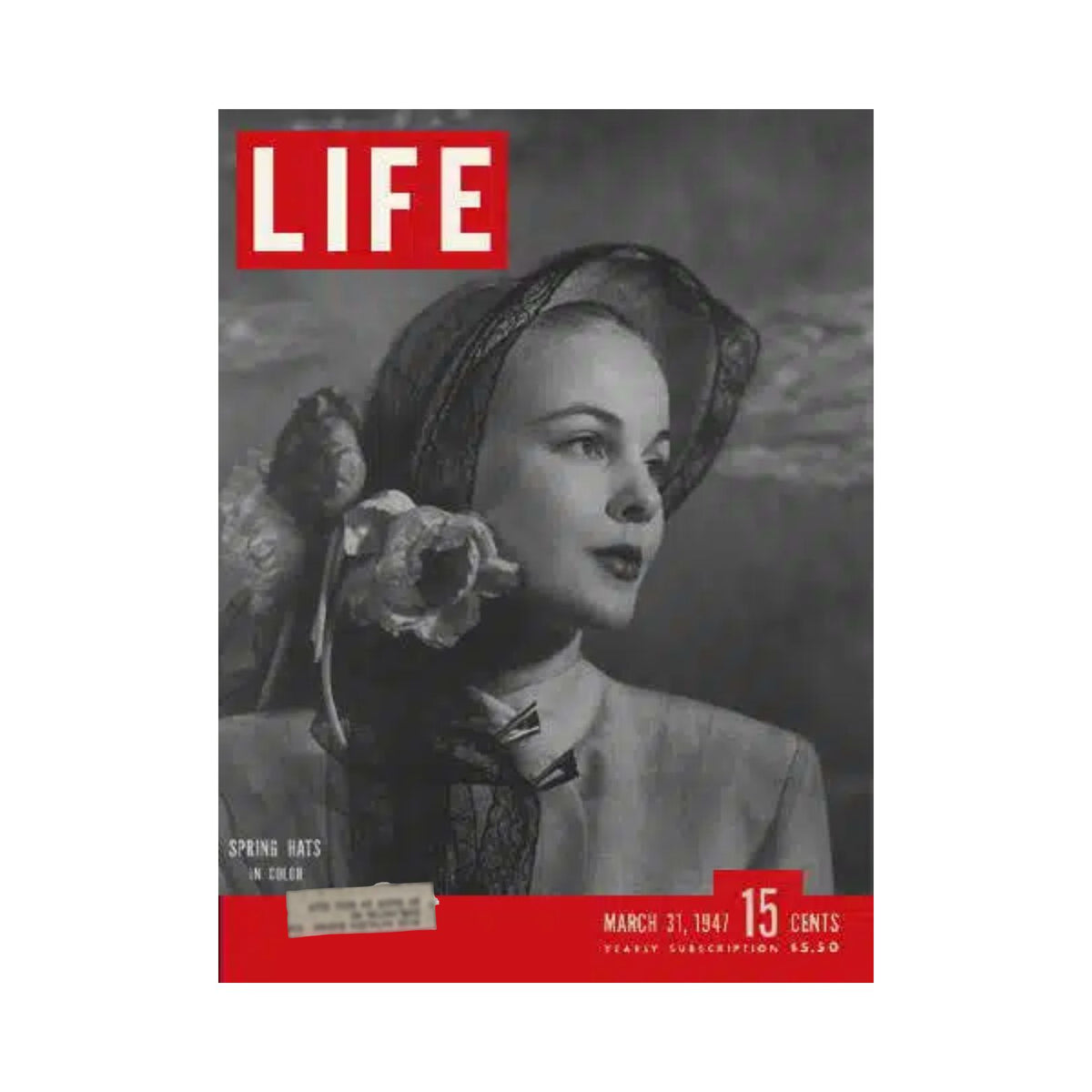 Life Magazine March 31, 1947 - Spring Hats Fashion, Vintage Color Photography