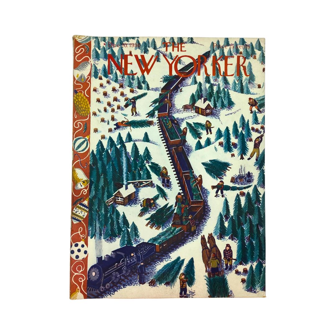 Cover of The New Yorker, December 10, 1938, featuring an illustration by Ilonka Karasz, VG condition